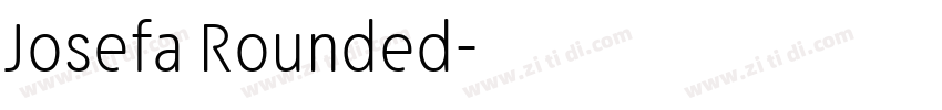 Josefa Rounded字体转换